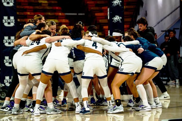 WBB Review: Utah State Overcomes Slow Start, Rolls Over Warner Pacific