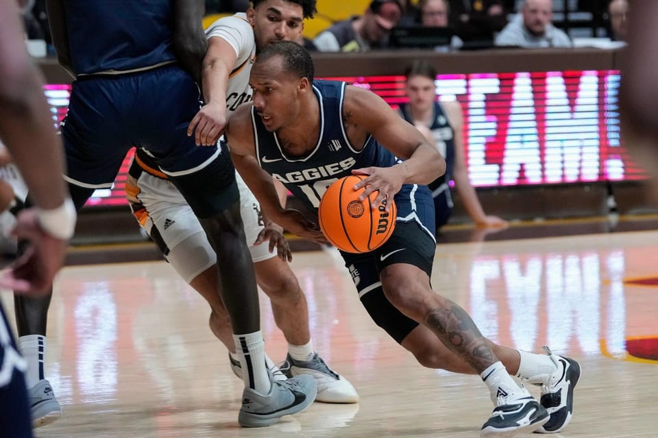 MBB Game Notebook: Brown, Uduje Catch Fire To Guide Aggies Past Wyoming